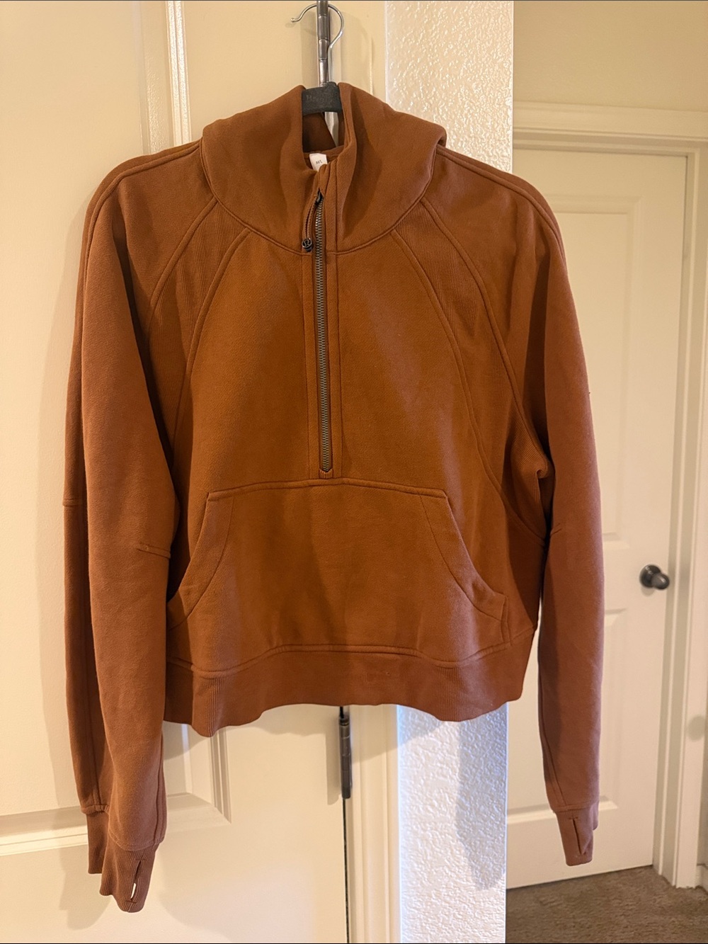 lululemon athletica Women’s Half-Zip Cowl Pullover - Rust Brown